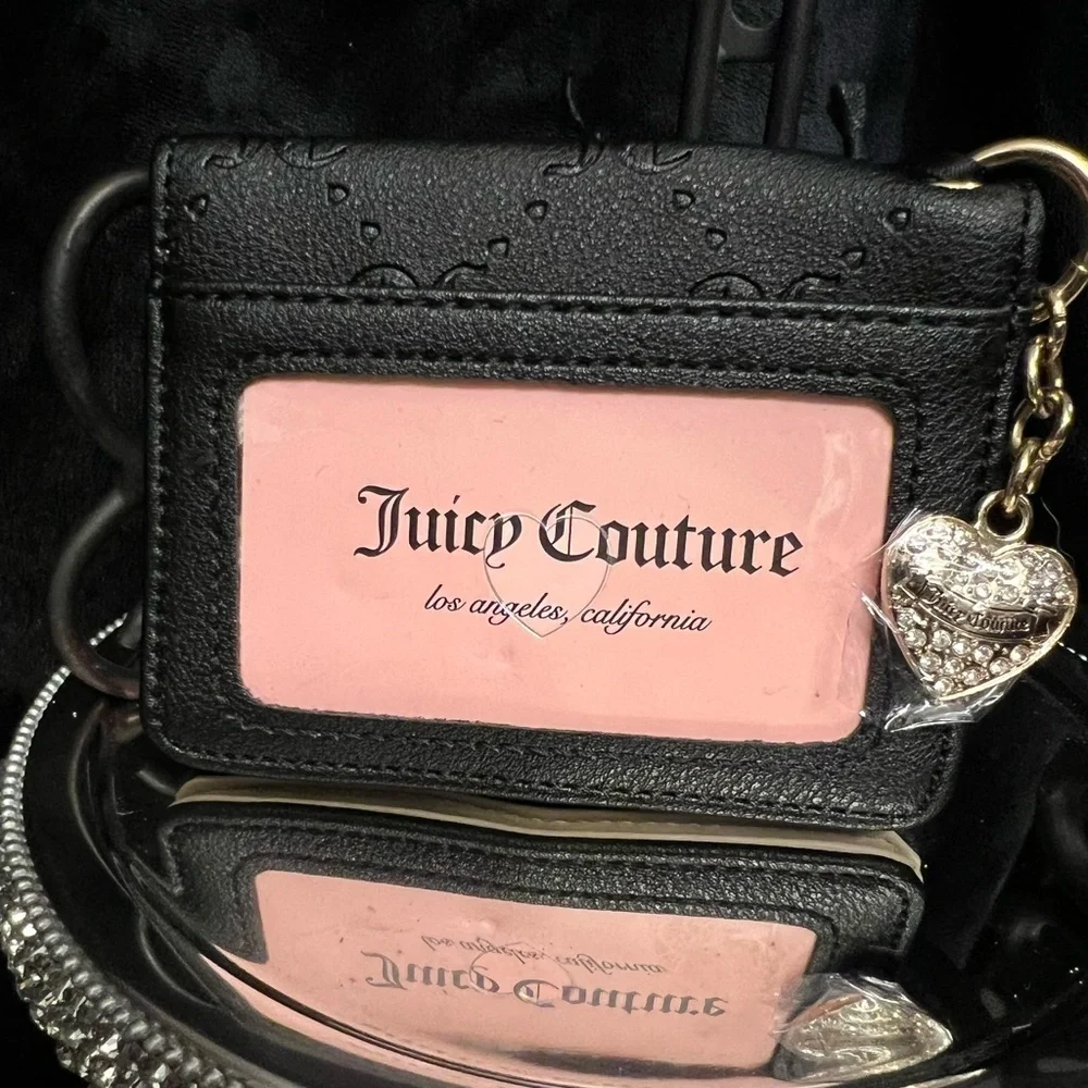 🖤🖤NWT JUICY COUTURE LIQUORICE “ONLY YOU AND ME CC KEY FOB”🖤🖤